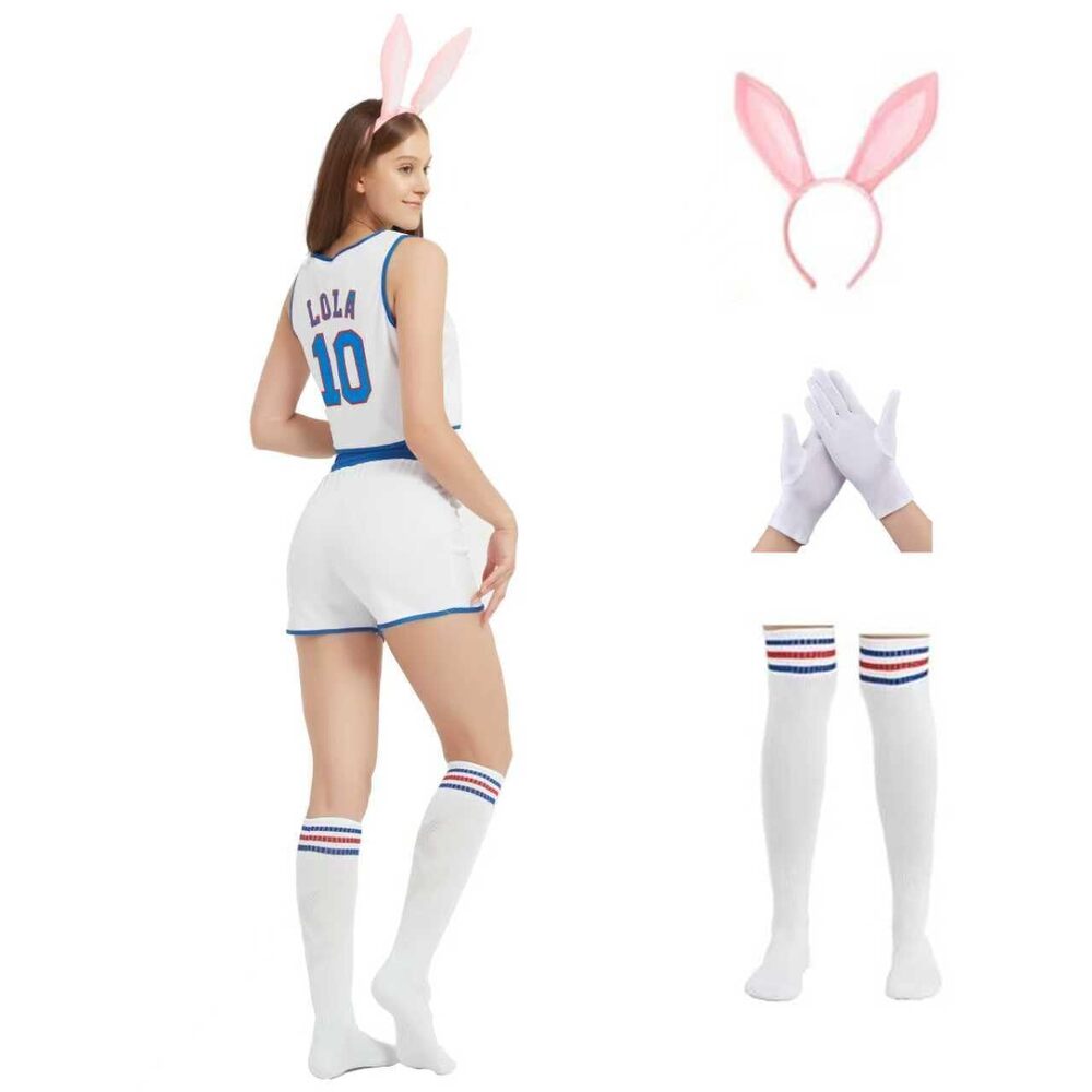 5246 Halloween Bunny Cosplay Costume Full outfit Space Movie with Shorts